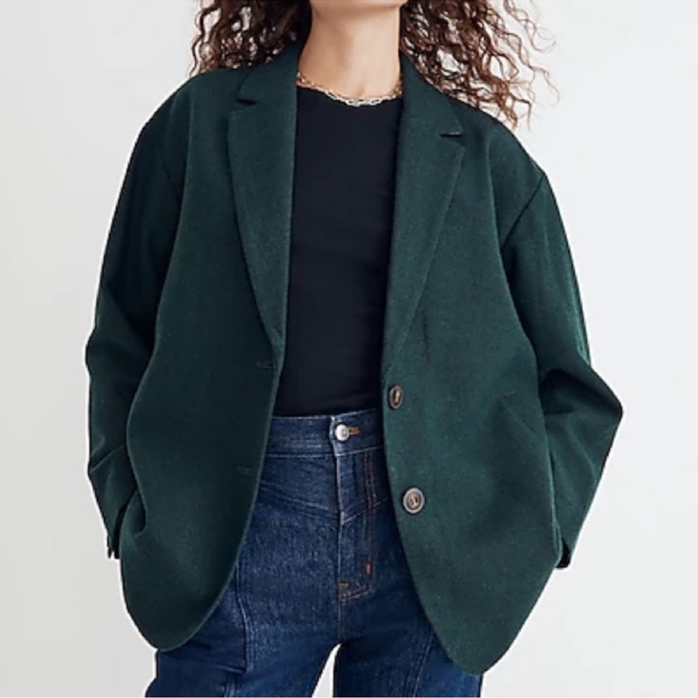 NWT Madewell Brushed Oversized Dorset Blazer - Size 2XL - Picture 3 of 10